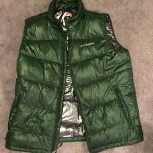 Green Columbia Omni-Heat Puffy Vest